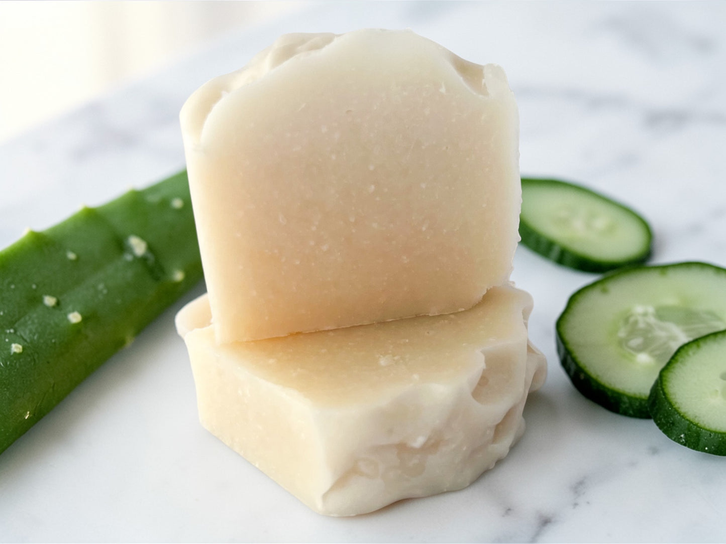 Cucumber & Aloe Soap – Hydrating Face and Body Bar