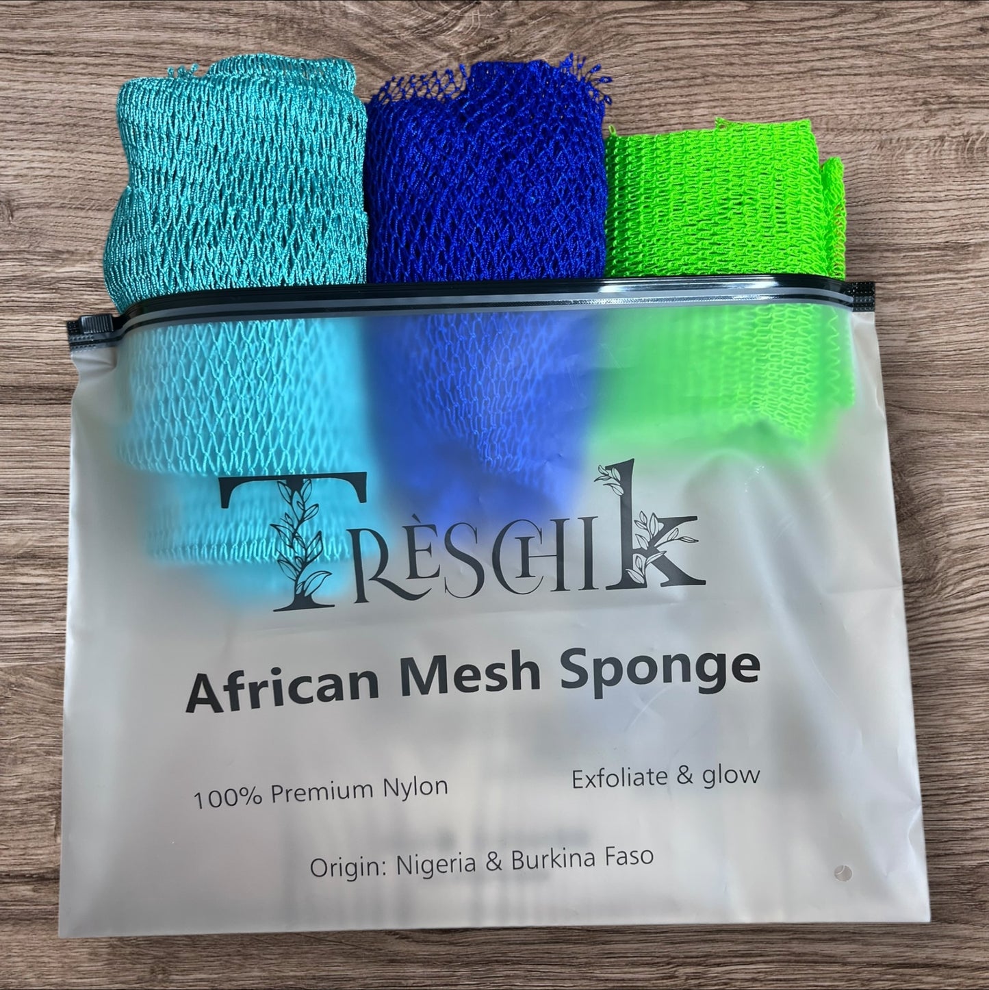 African Net Sponge Bundle Set – 3 Textures