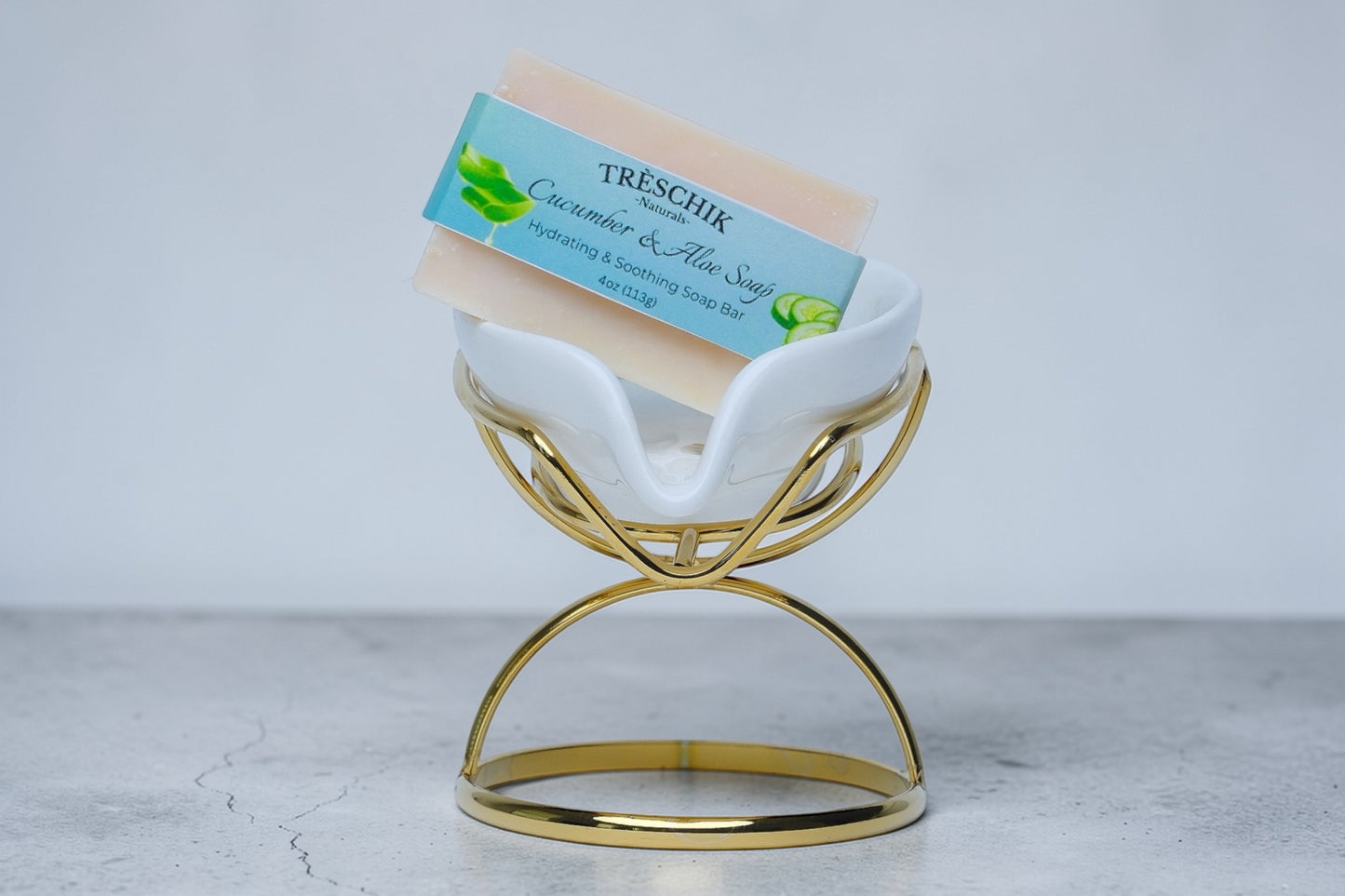Cucumber & Aloe Soap – Hydrating Face and Body Bar