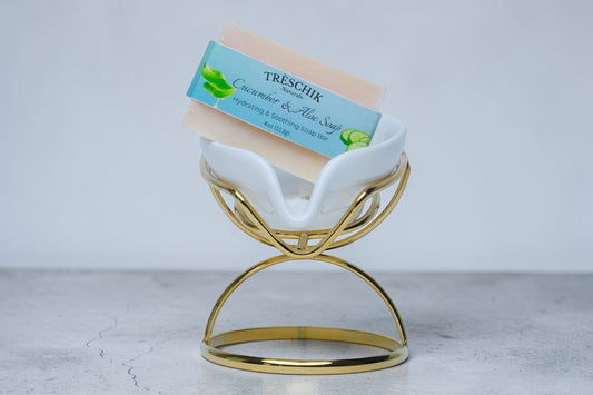 Cucumber & Aloe Soap – Hydrating Face and Body Bar