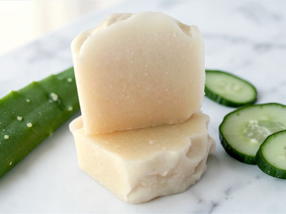 Cucumber & Aloe Soap – Hydrating Face and Body Bar