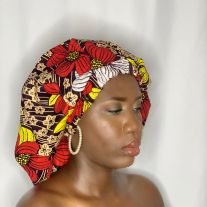 Abrielle
Our Ankara Silk Bonnets are Handmade with quality Ankara Material