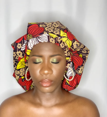 Abrielle
Our Ankara Silk Bonnets are Handmade with quality Ankara Material