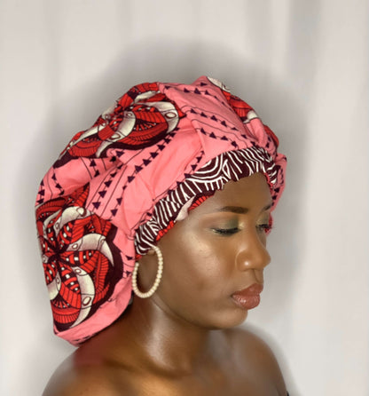Abrielle
Our Ankara Silk Bonnets are Handmade with quality Ankara Material