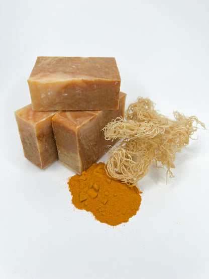 Sea Moss & Turmeric Soap – Mineral-Rich Cleansing Bar