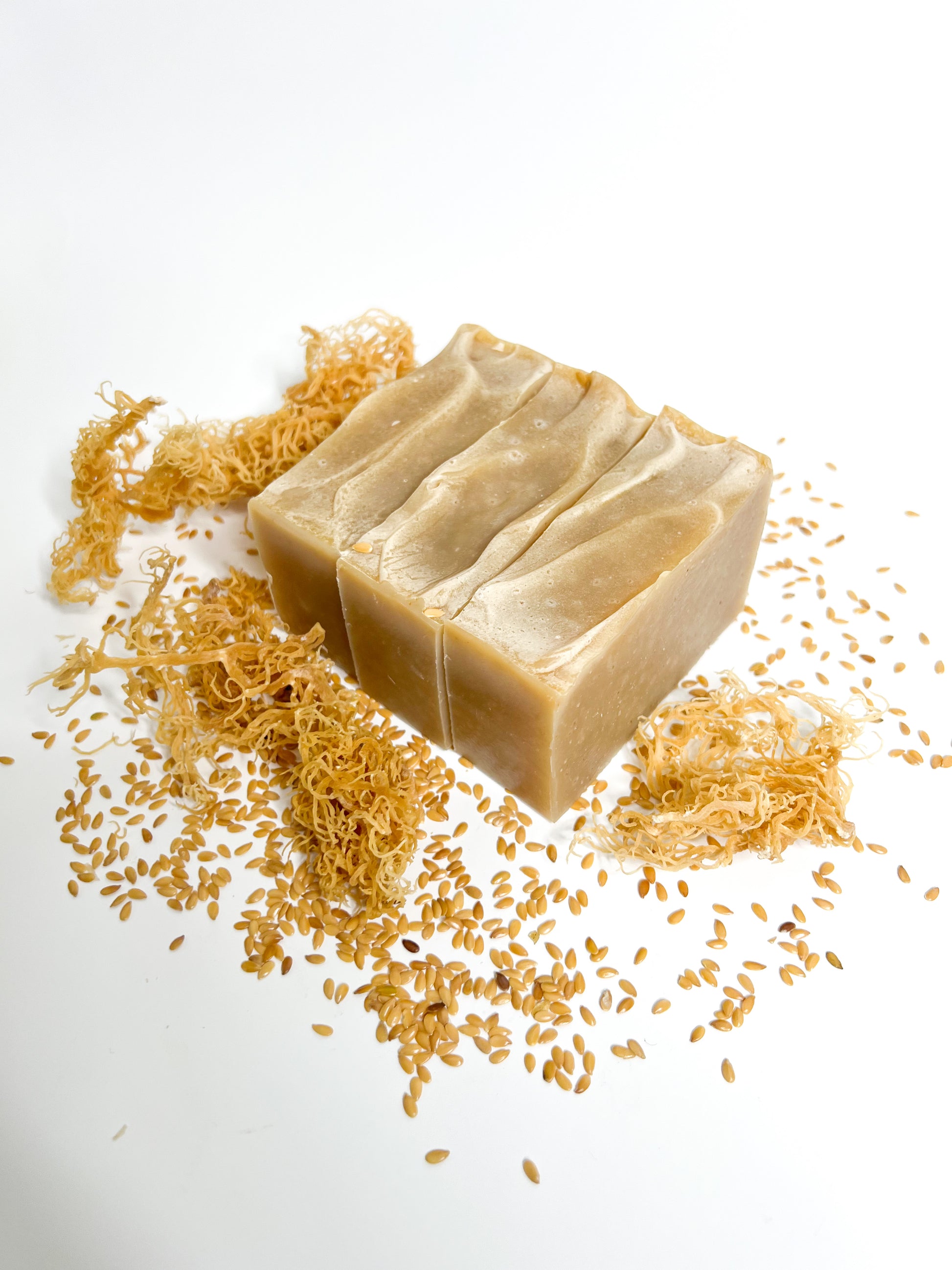 Sea moss & Flaxseed Soap - www.treschik.com