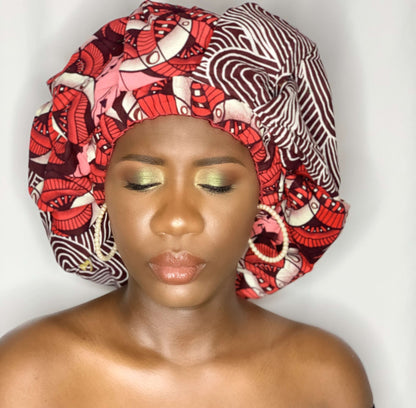 Abrielle
Our Ankara Silk Bonnets are Handmade with quality Ankara Material